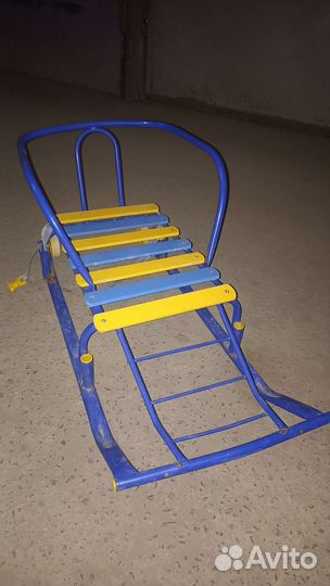 Детские санки с колесами Доска для рисования