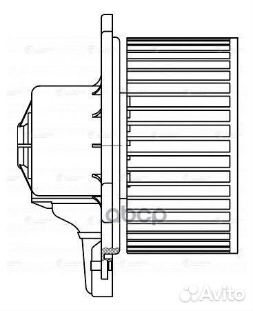 Э/вентилятор отоп. для а/м Mazda BT-50 (06)