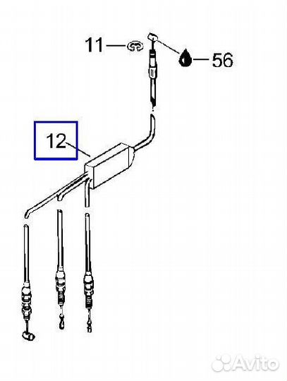Трос газа снегохода BRP Formula / Touring / MX Z