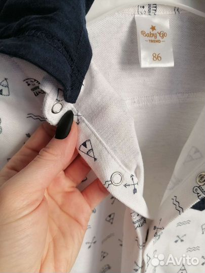 Рубашка летняя детская 86