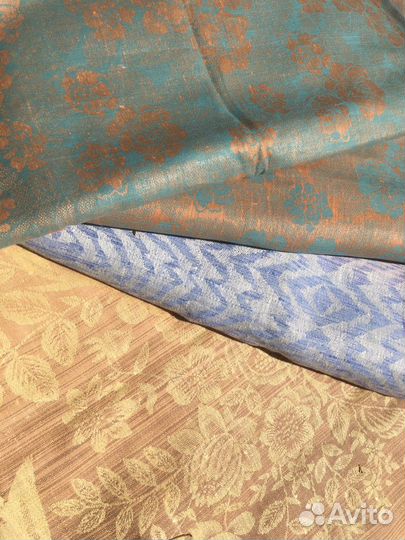 Лен жаккард СССР шторная цена за отрез