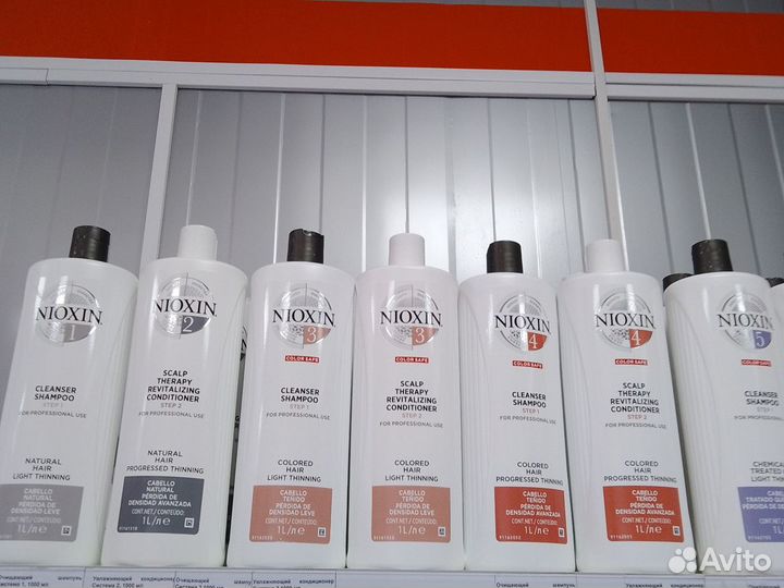 Nioxin шампуни, кондиционеры,пилинг