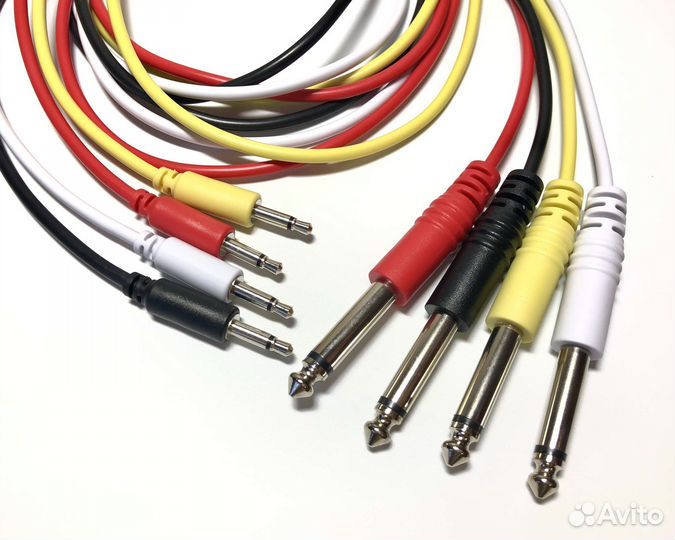 Патч кабели 6.3 на 3.5мм моно