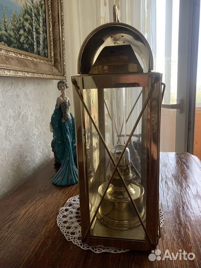 Латунная керосиновая лампа