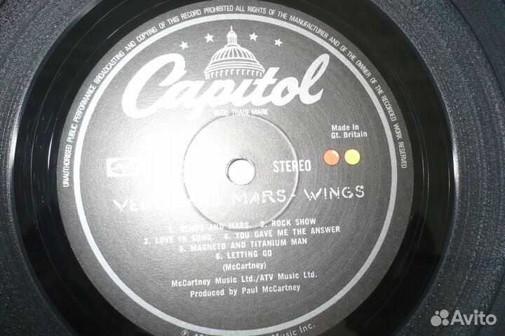 LP wings 1974 venus AND mars UK