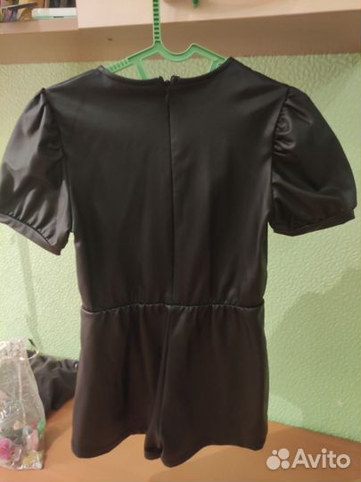 Комбинезон под кожу для девочки размер 128/134