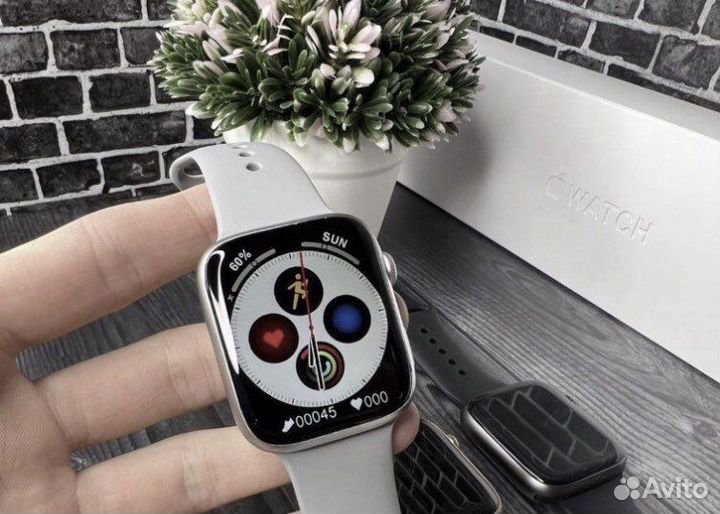Apple Watch 7 + безрамачный экран (на гарантии)