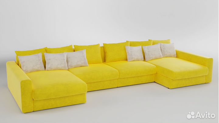 Большой п-образный диван Токио 4.40