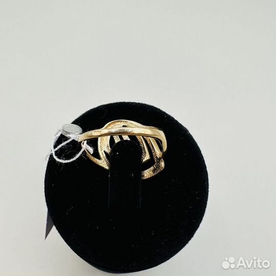 Золотой комплект серьги и кольцо