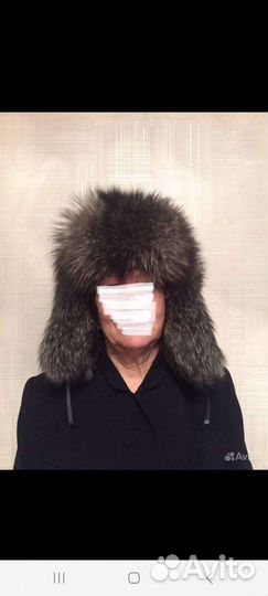 Шапка из чернобурой лисы