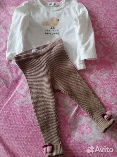 Костюм для девочки zara 9-12 месяцев