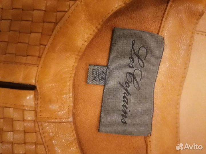 Костюм юбочка и жилет из мягчайшей кожи