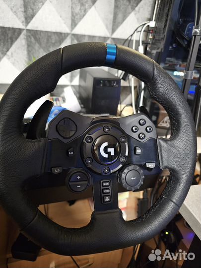 Игровой руль logitech g923 +кпп