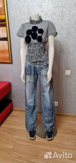 DLF jeanplay, оригинал; джинсы легкие новые 44-46
