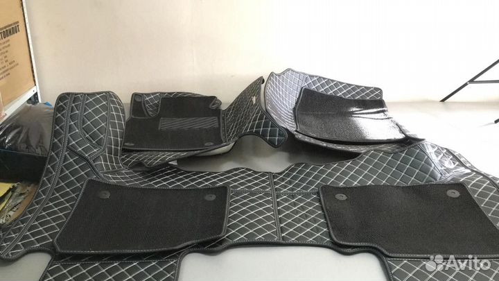 3D Коврики Cadillac Escalade Салон Багажник Экокож