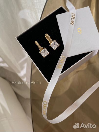 Серьги graff тоансформеры цвет золото камни