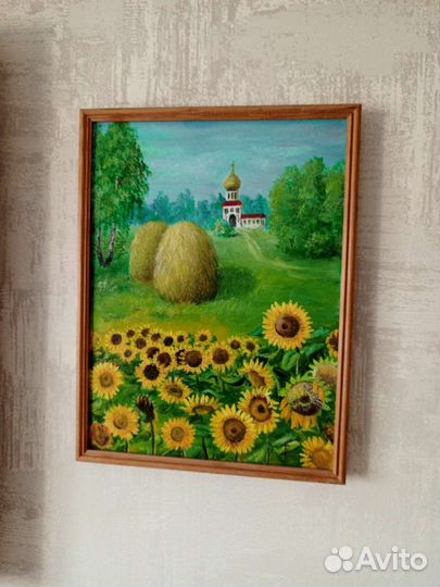 Картина маслом на холсте пейзаж