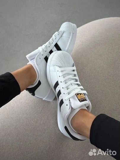 Кроссовки adidas superstar белые