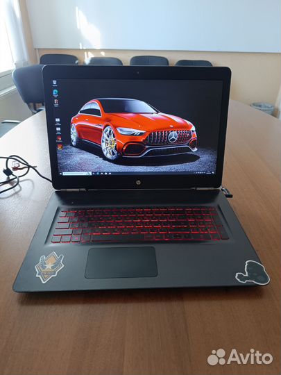 Мощный игровой 17.3 HP omen i7 8ядер/16g/1050ti 4g