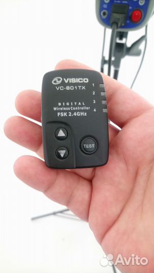 Студийная вспышка Visico + стойка + синхронизатор