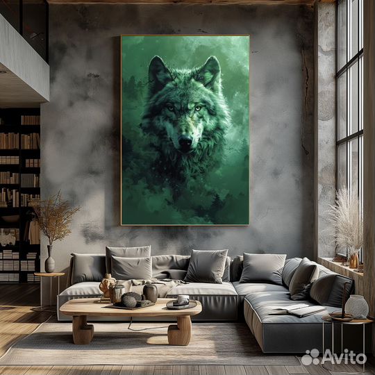 Интерьерная картина маслом волчья тайна Шедевр