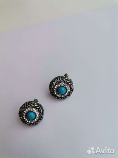 Серьги серебро