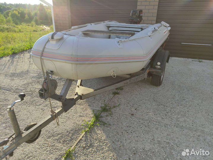 Лодка пвх с мотором и прицепом