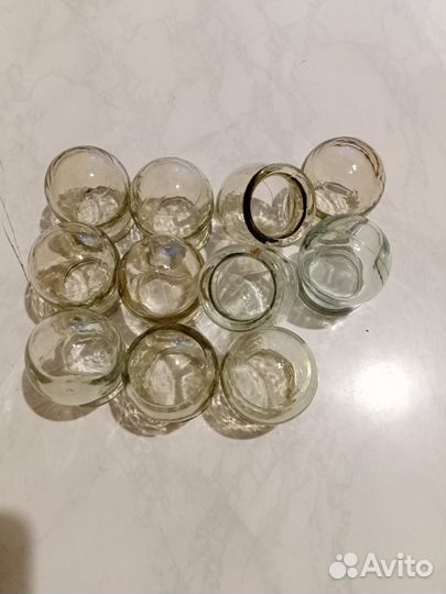 Банки стеклянные на спину