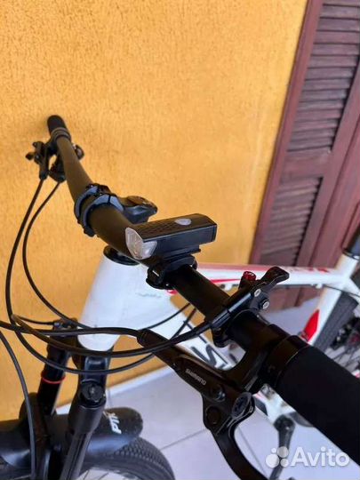 Новый Велофонарь USB передний, аккумуляторный