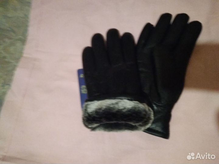 Кожаные сенсорные перчатки