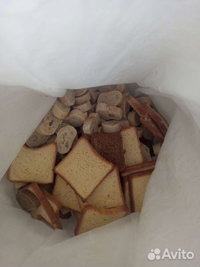 Сухари на корм скоту