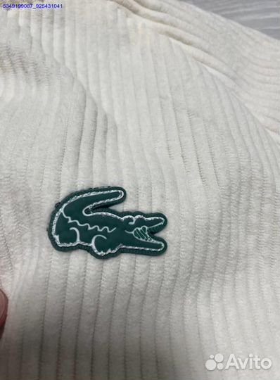 Кофта Lacoste вельветовая в стиле Old money