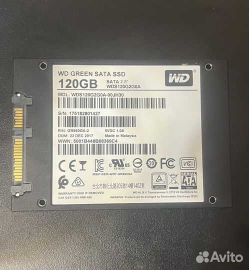 Ssd wd green 120gb