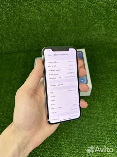 iPhone X, 256 ГБ