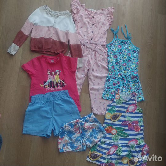 Вещи на девочку пакетом(фирменные).р.134