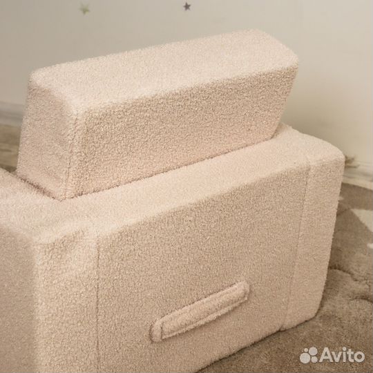 Детское раскладное мягкое кресло кровать