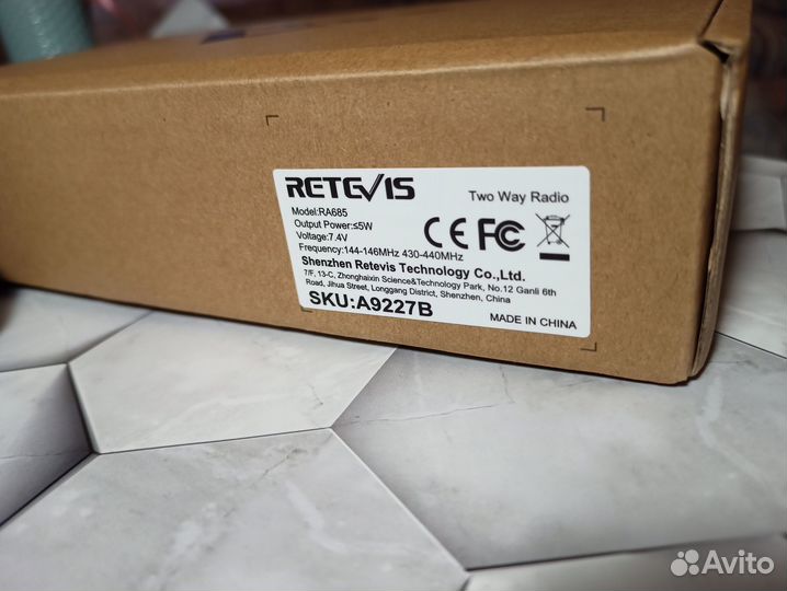 Рация Retevis RA685 с захватом частоты(USB Type-C)