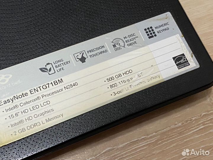 Ноутбук для учебы Packard Bell MS2397