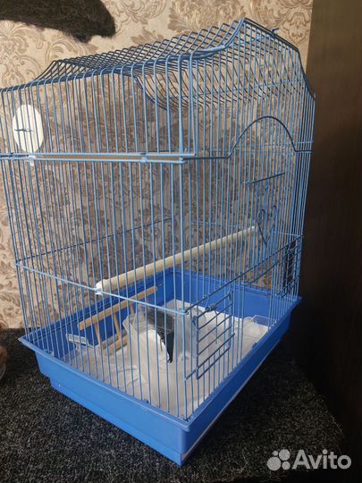 Клетка для попугая б/у, ш.275, д.345, в.445