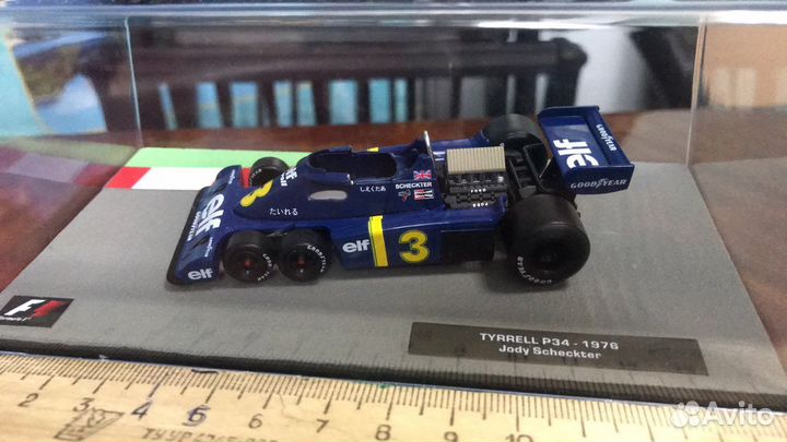 Модель коллекционная tyrrell P34 F 1 Джоди Шектер