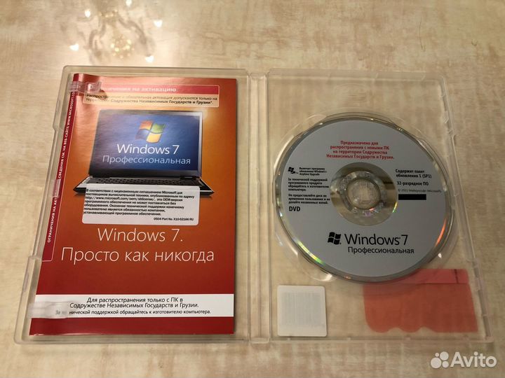Оригинальные диски Windows XP/Vista/7 Pro