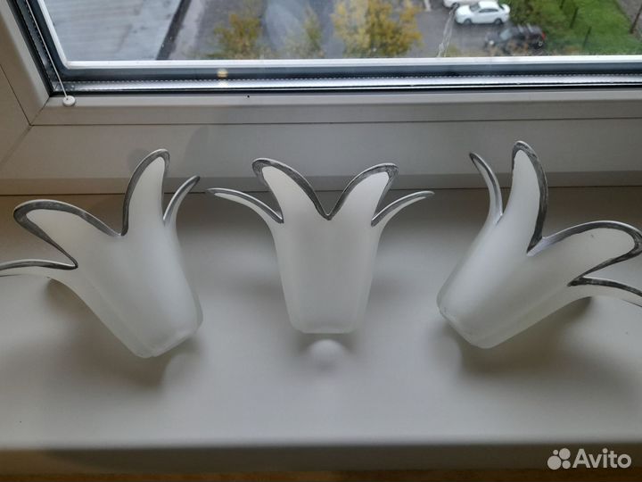 Плафоны для люстры 3 шт