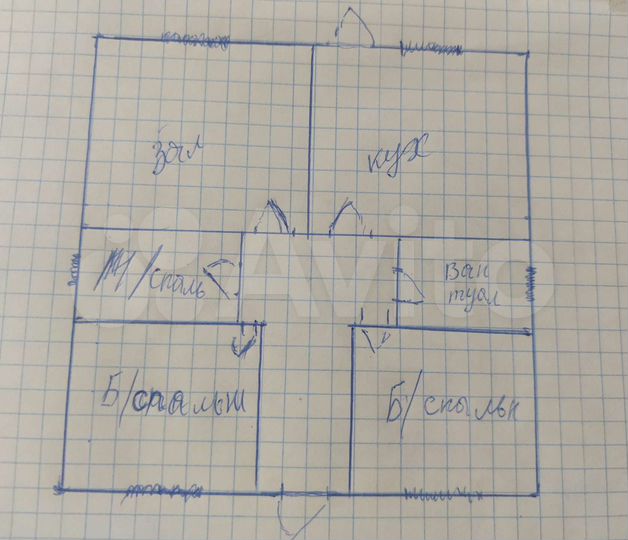 Дом 100 м² на участке 4 сот.