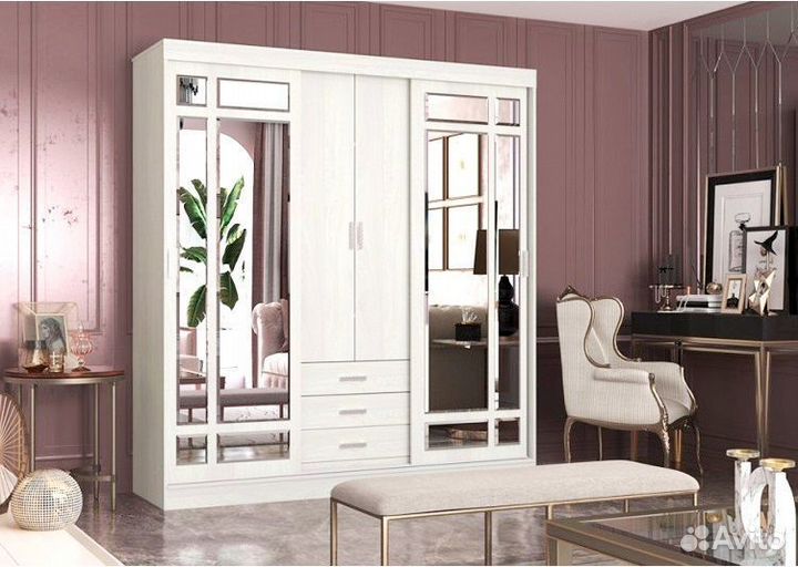 Шкаф-купе Розмарин белый