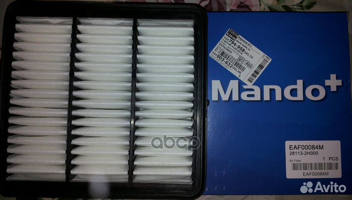 Фильтр воздушный MAF009 60 2 EAF00084M Mando