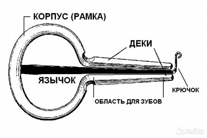 Новый Варган 70 мм с футляром из кедра