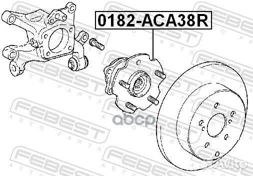 Ступица колеса зад прав/лев 0182ACA38R Febest