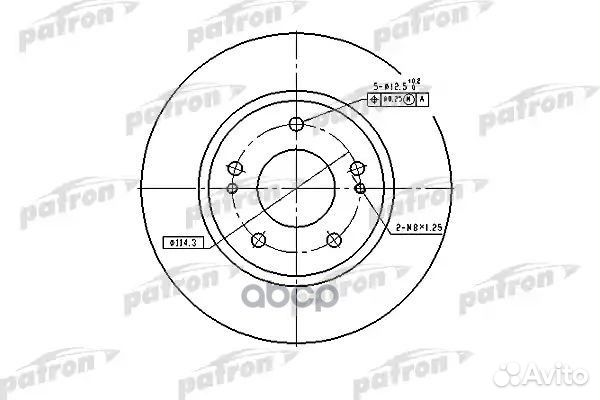 Диск тормозной передн. mitsubishi: Airtrek/Lanc