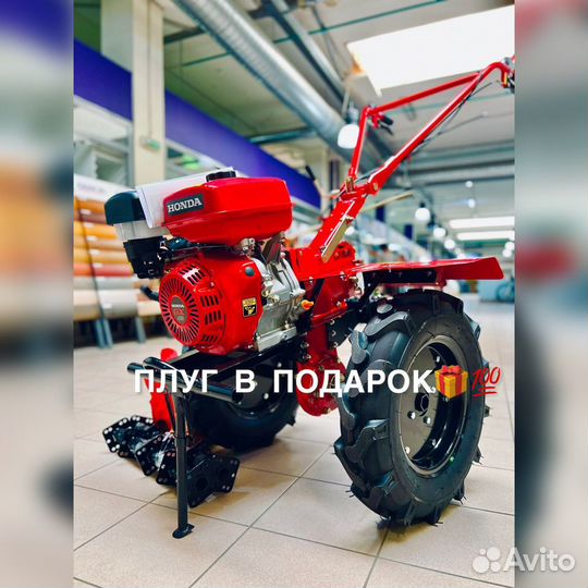 Мотоблок Honda GX420(18лс) 4-х скоростной+Плуг