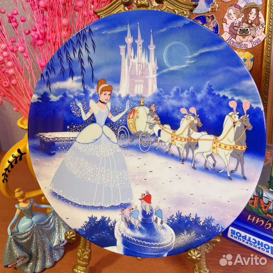 Винтажная тарелка Золушка Дисней